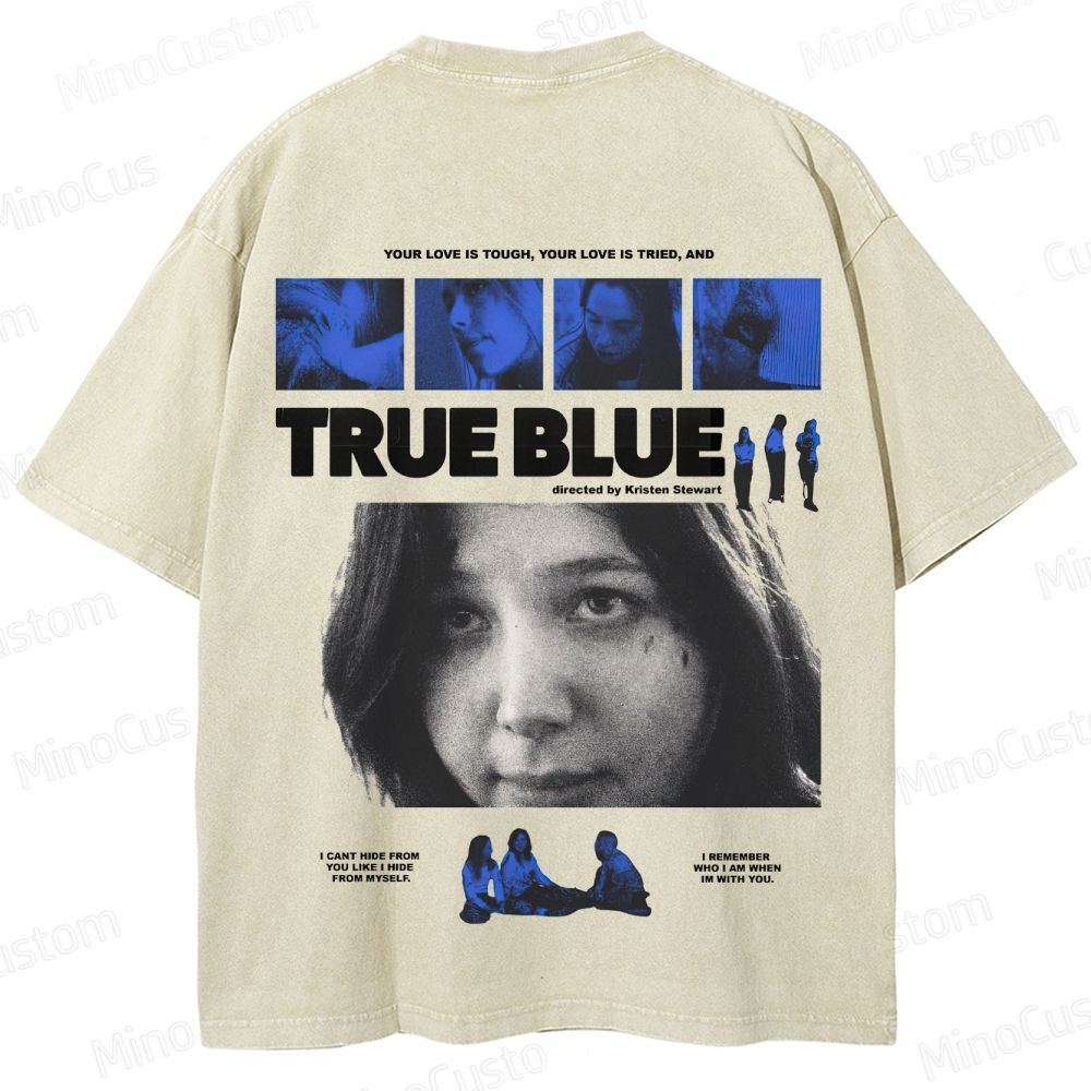 True Blue Vintage Washed Drama T - shirt