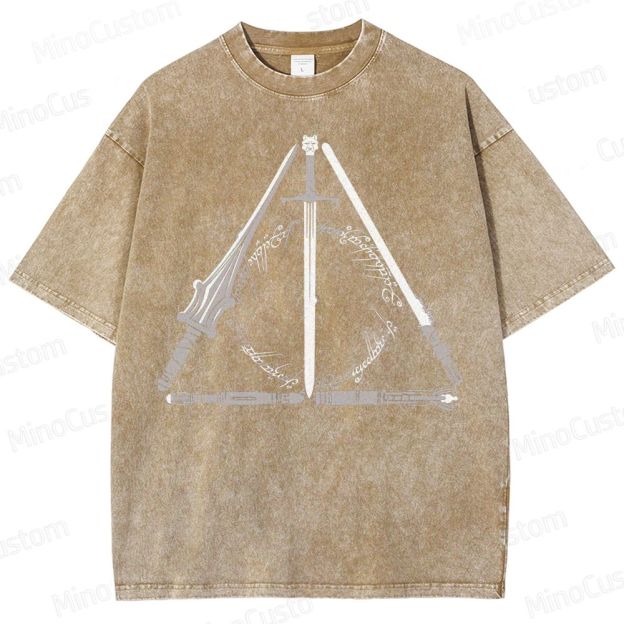 "Deathly Hallows Multiverse Mashup Washed T-Shirt 