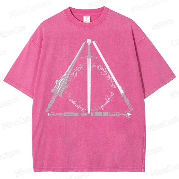 "Deathly Hallows Multiverse Mashup Washed T-Shirt 