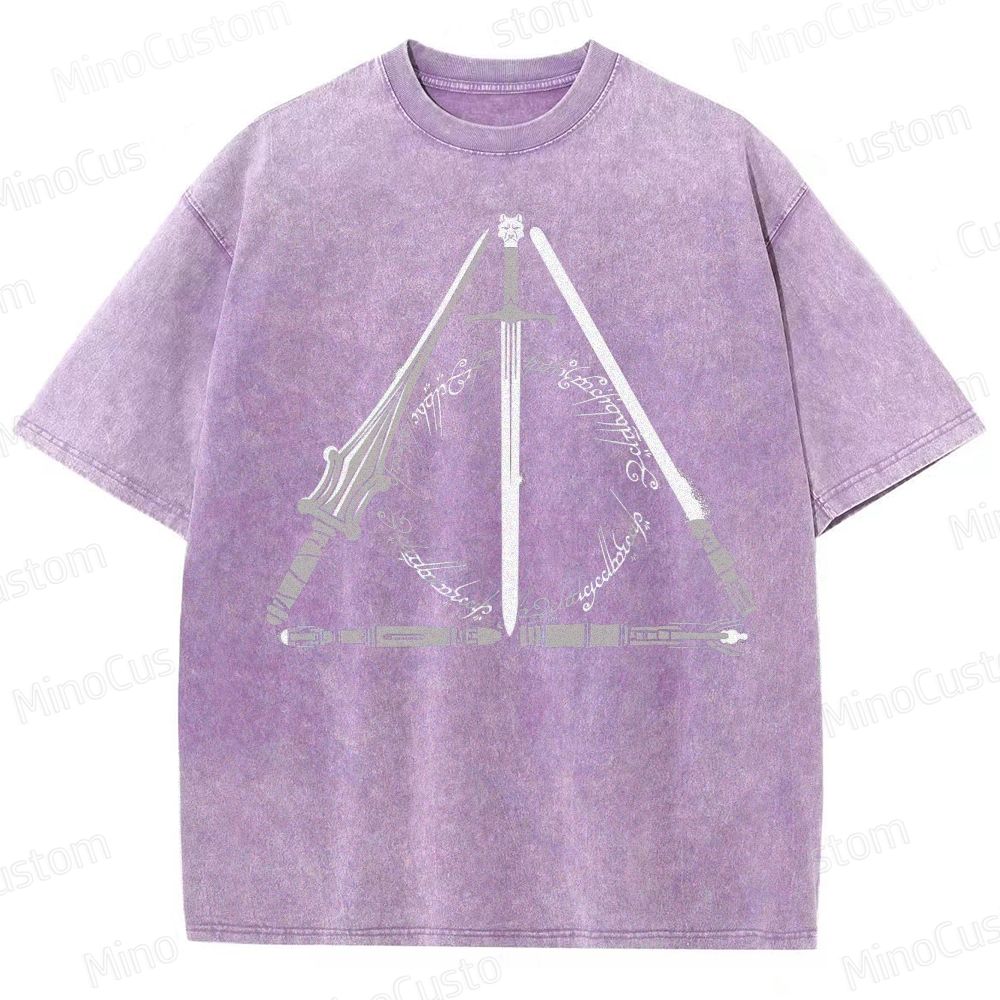 "Deathly Hallows Multiverse Mashup Washed T-Shirt 