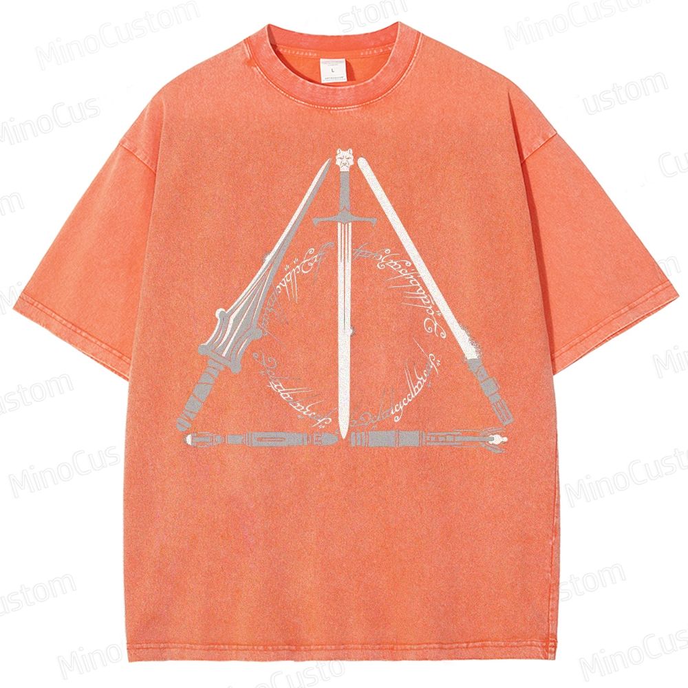 "Deathly Hallows Multiverse Mashup Washed T-Shirt 