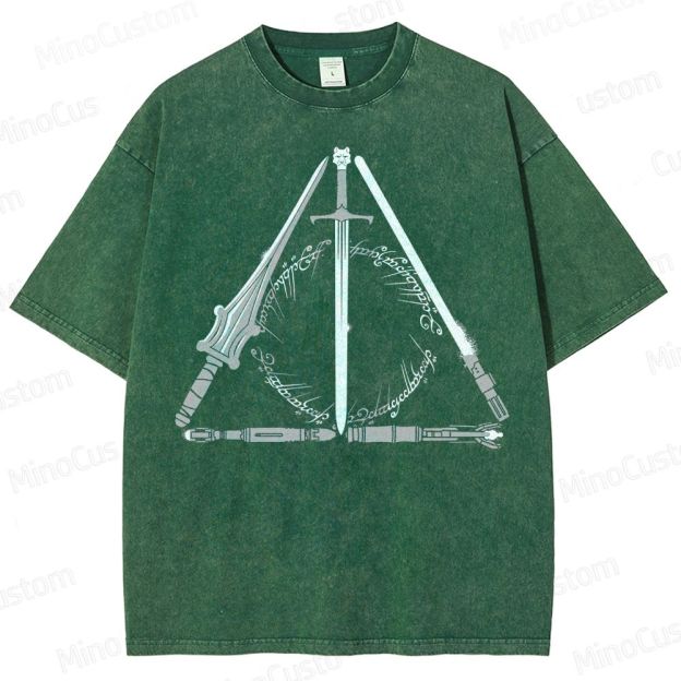 "Deathly Hallows Multiverse Mashup Washed T-Shirt 