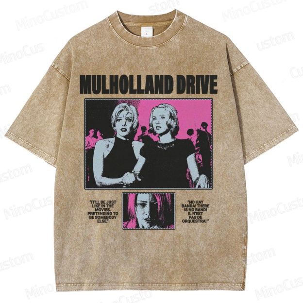 Mulholland Drive Vintage Washed Surreal Mystery T - shirt