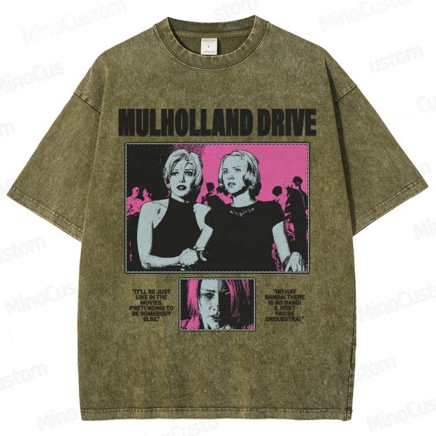 Mulholland Drive Vintage Washed Surreal Mystery T - shirt