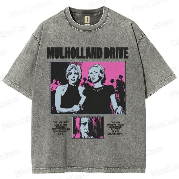 Mulholland Drive Vintage Washed Surreal Mystery T - shirt
