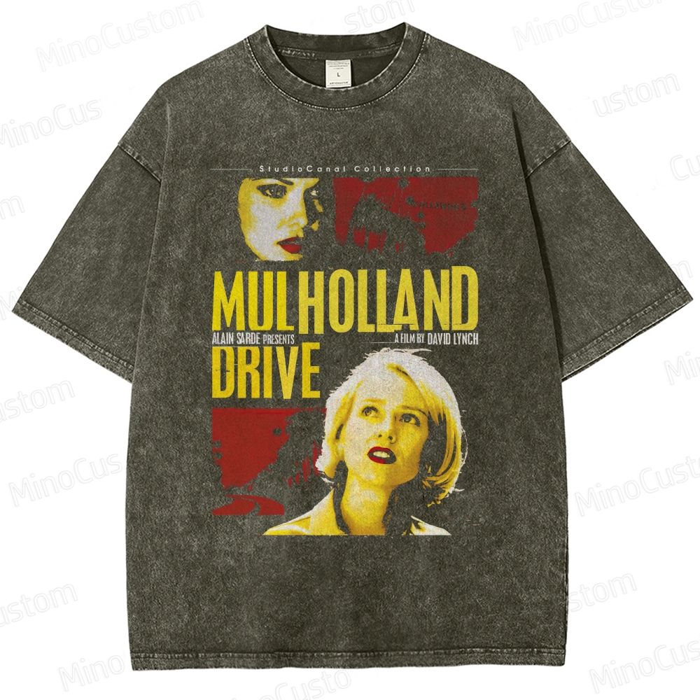 Mulholland Drive Vintage Washed Surreal Mystery T - shirt