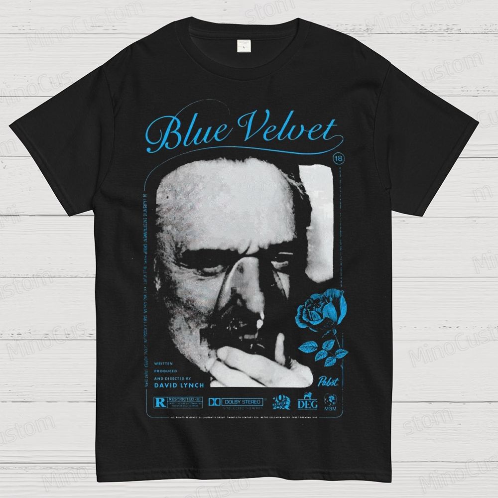 Blue Velvet Cotton T-shirt 