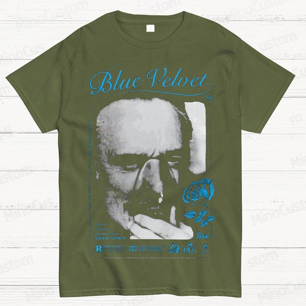 Blue Velvet Cotton T-shirt 