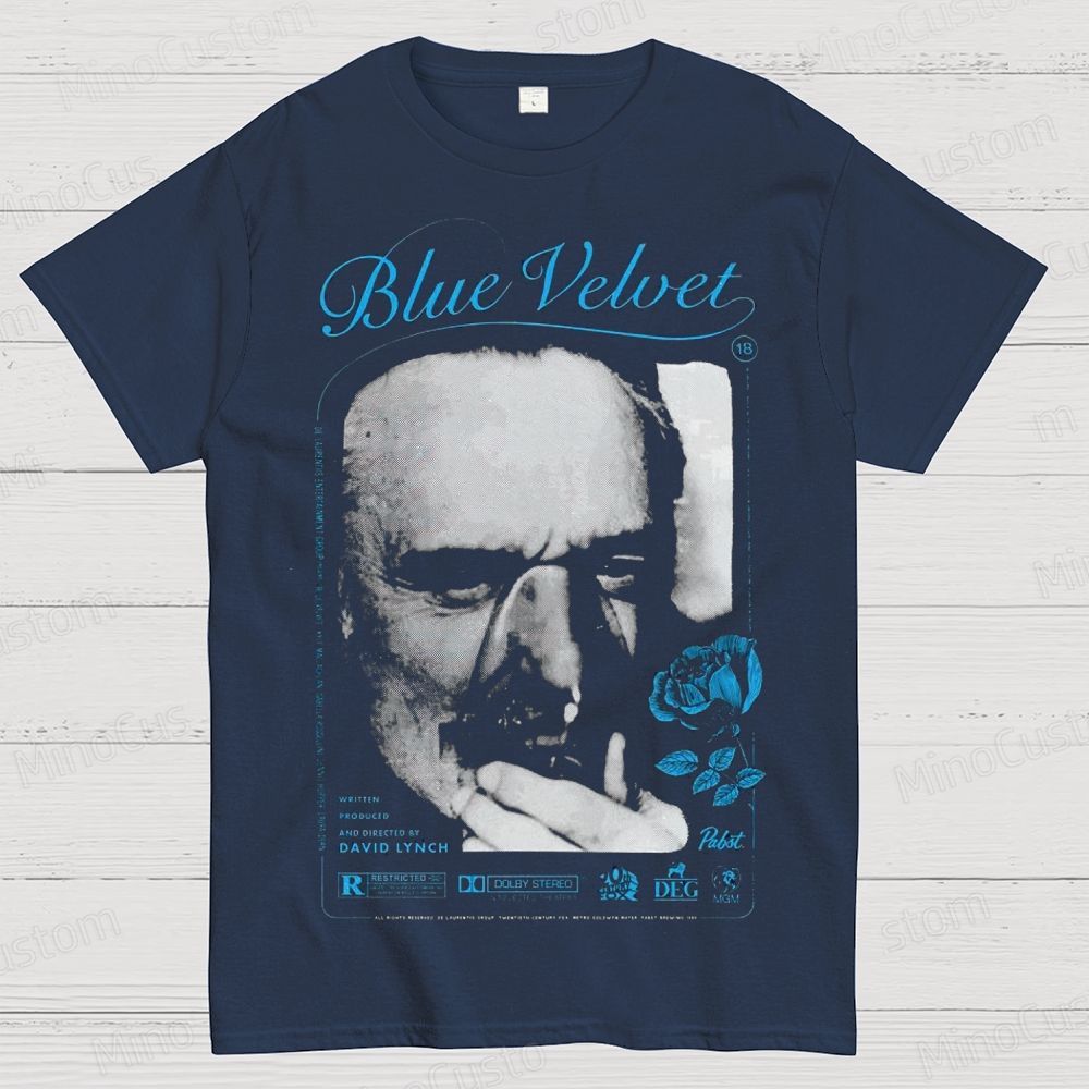 Blue Velvet Cotton T-shirt 