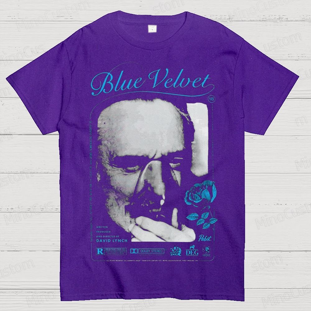 Blue Velvet Cotton T-shirt 