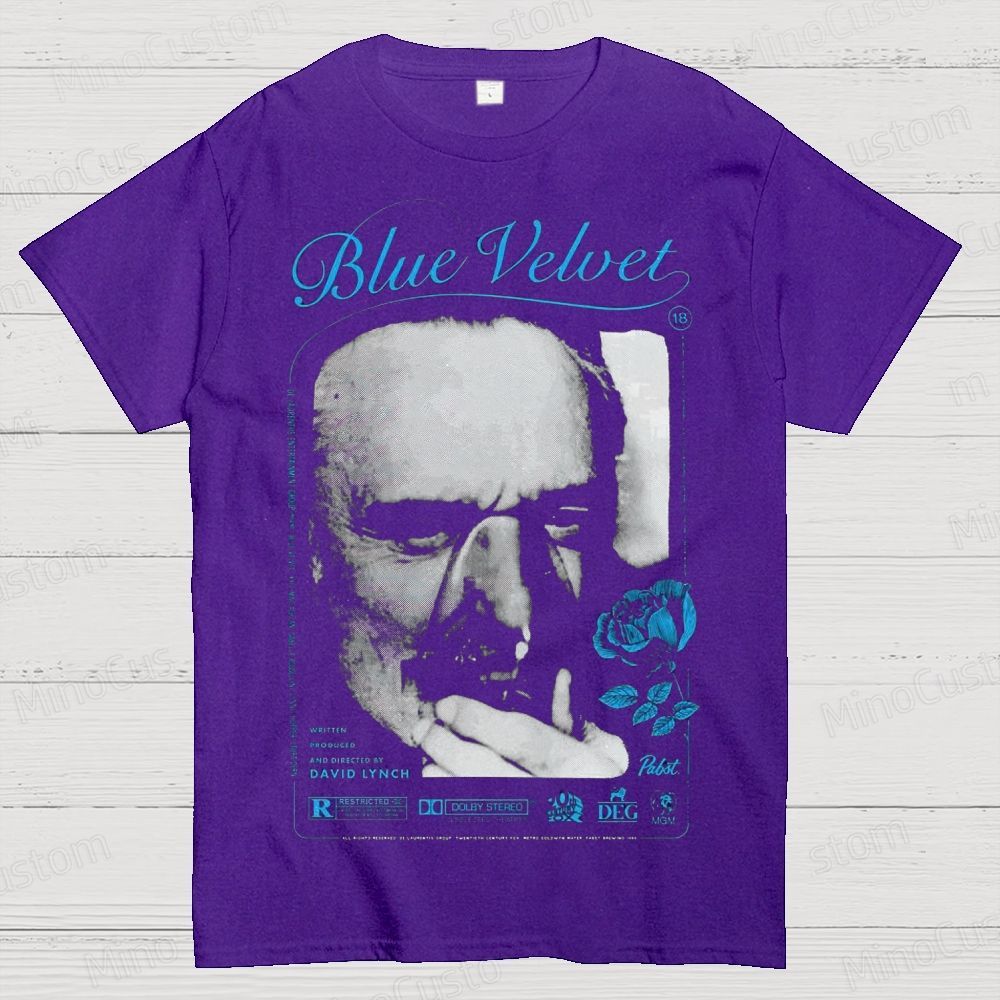 Blue Velvet Cotton T-shirt 
