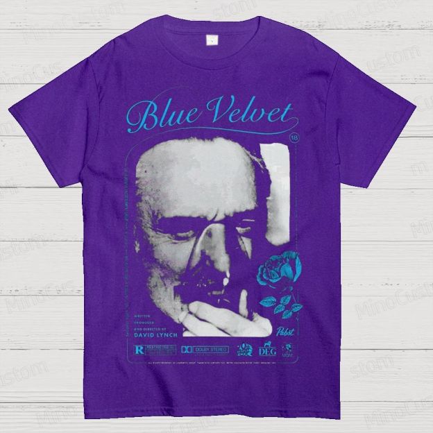 Blue Velvet Cotton T-shirt 