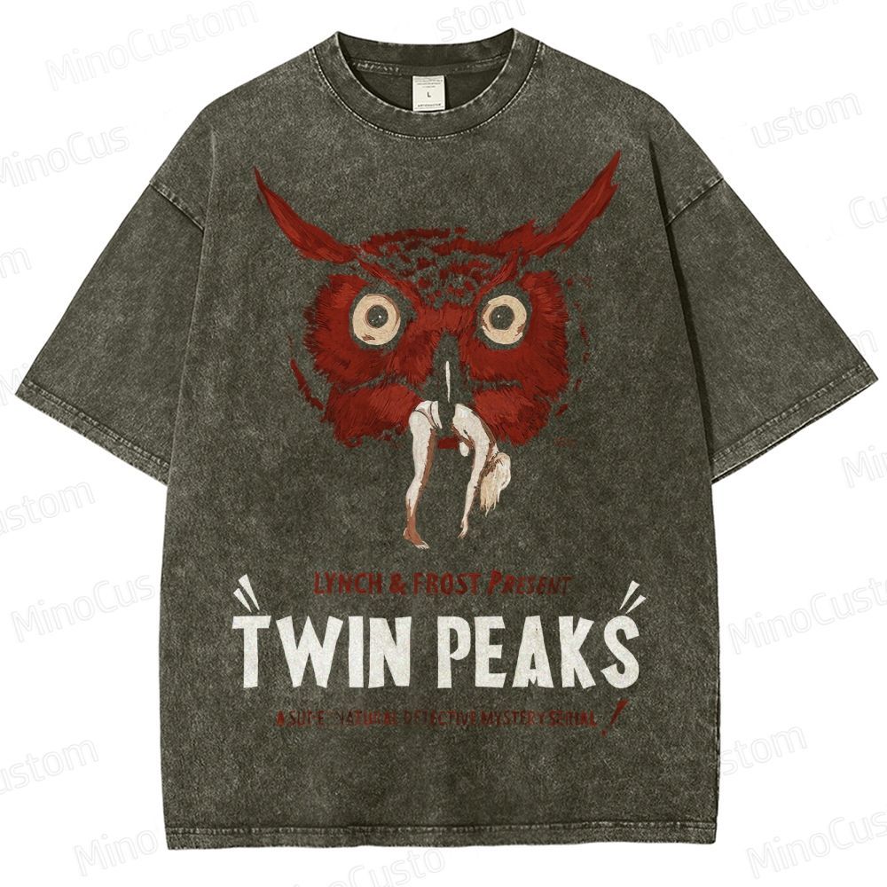 Twin Peaks Vintage Washed Mystery Drama T - shirt