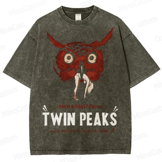 Twin Peaks Vintage Washed Mystery Drama T - shirt