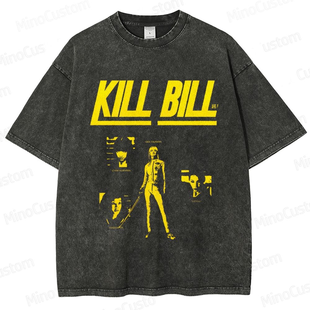 Kill Bill: Vol. 1 Vintage Washed Action Crime T - shirt