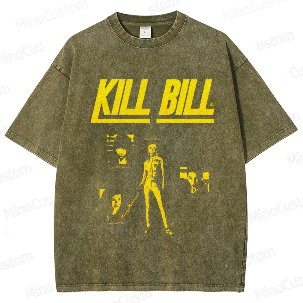 Kill Bill: Vol. 1 Vintage Washed Action Crime T - shirt