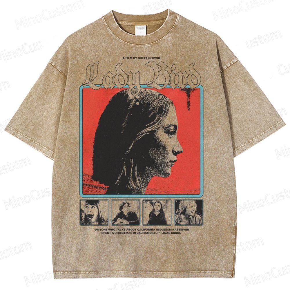 Ladybird Movie Graphic Washed T-Shirt 