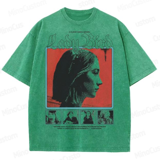Ladybird Movie Graphic Washed T-Shirt 
