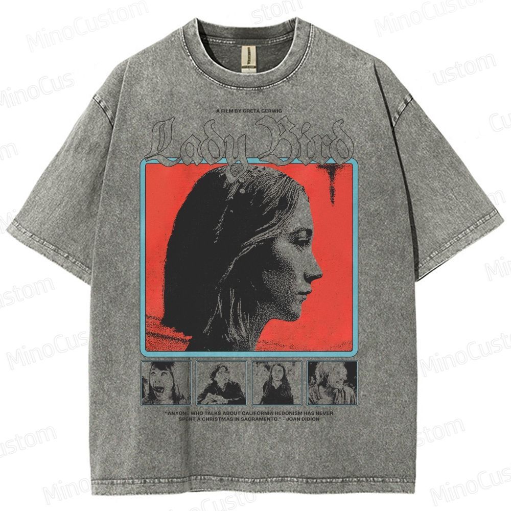 Ladybird Movie Graphic Washed T-Shirt 