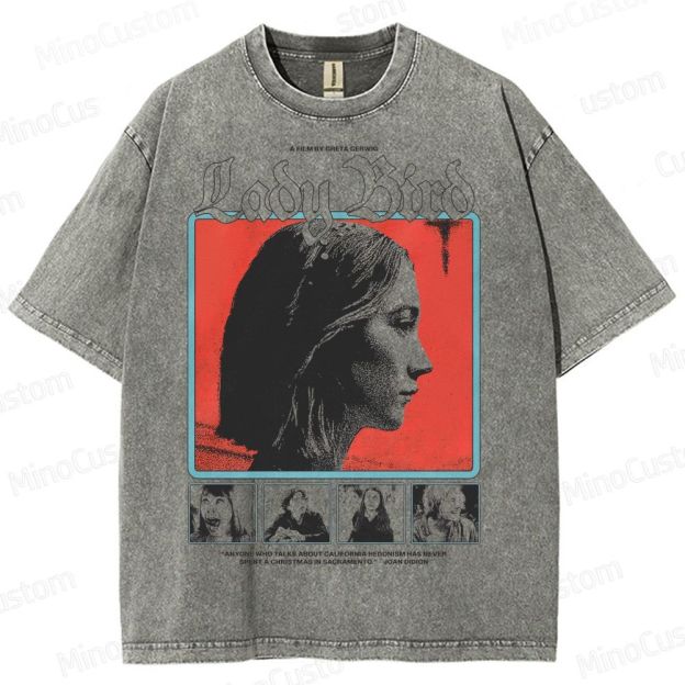Ladybird Movie Graphic Washed T-Shirt 