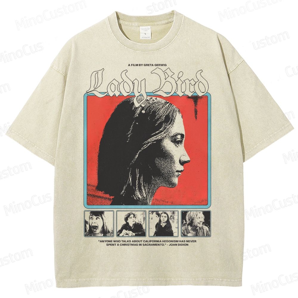 Ladybird Movie Graphic Washed T-Shirt 