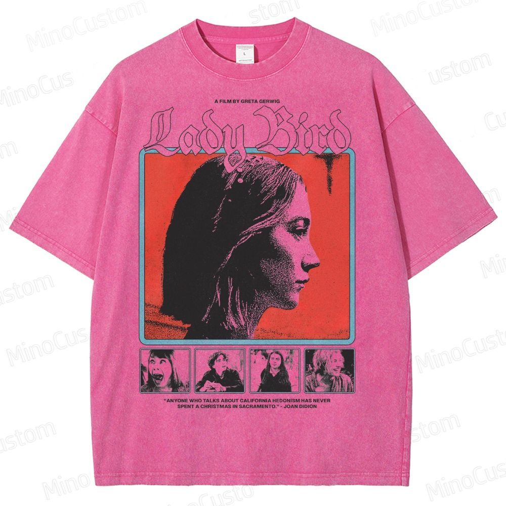 Ladybird Movie Graphic Washed T-Shirt 
