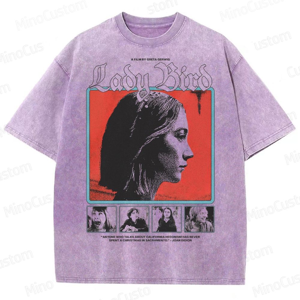 Ladybird Movie Graphic Washed T-Shirt 