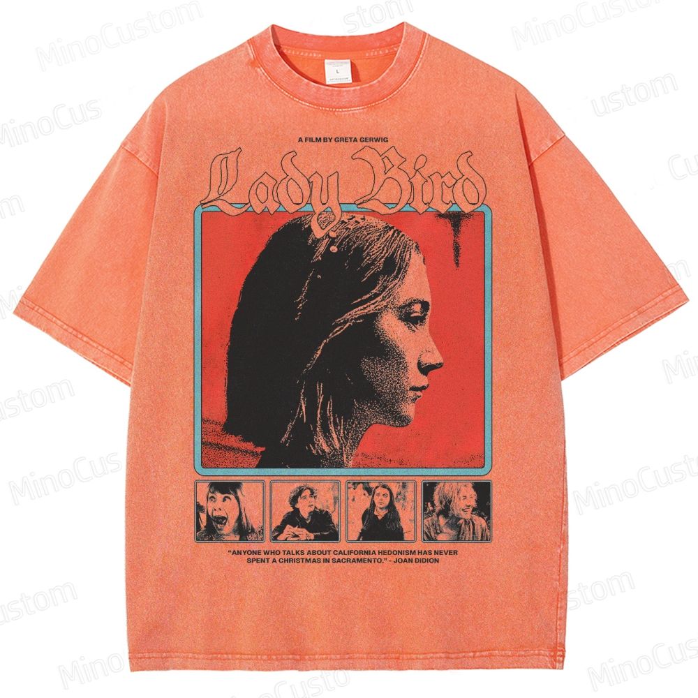 Ladybird Movie Graphic Washed T-Shirt 