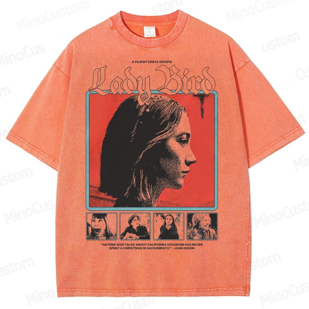 Ladybird Movie Graphic Washed T-Shirt 