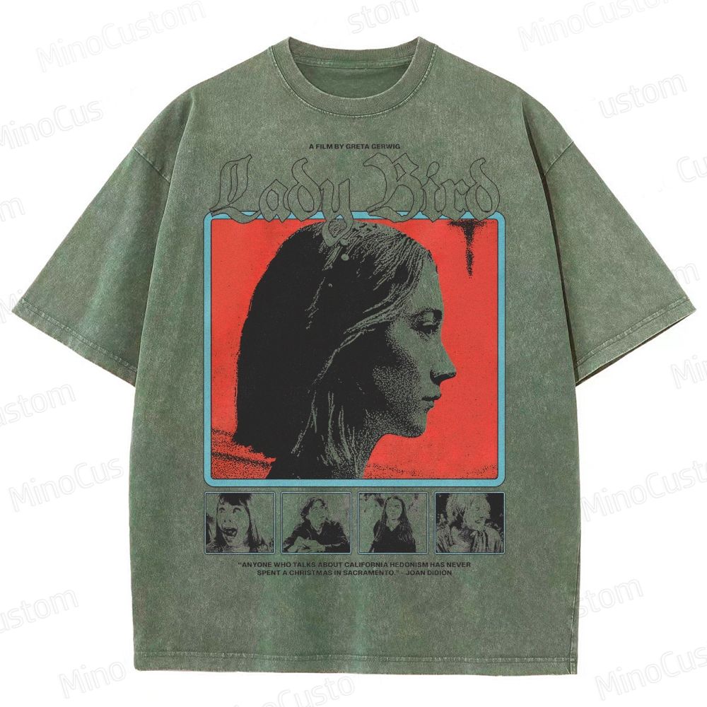 Ladybird Movie Graphic Washed T-Shirt 