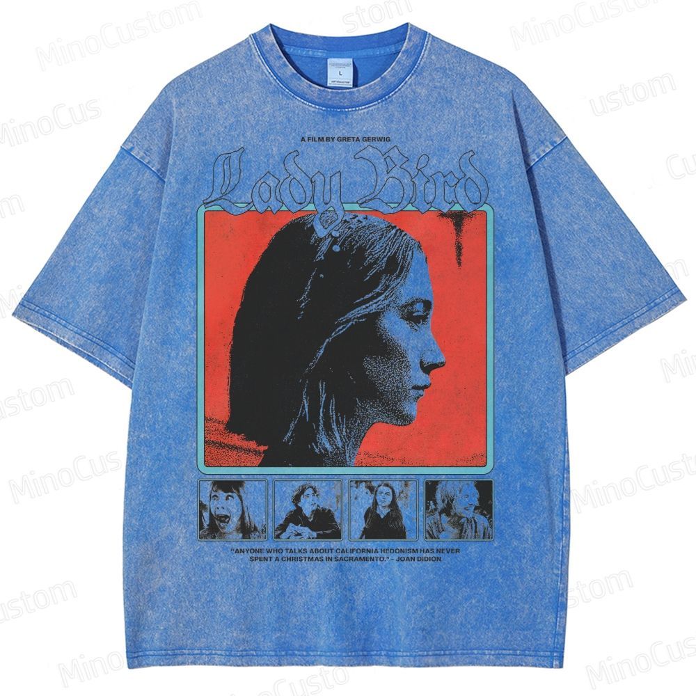 Ladybird Movie Graphic Washed T-Shirt 