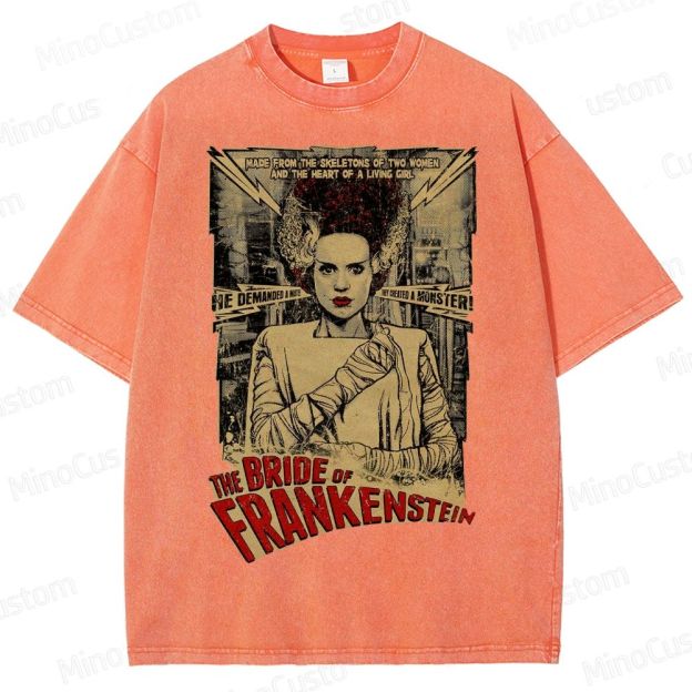 Tall Bride Of Frankenstein Washed T-Shirt 