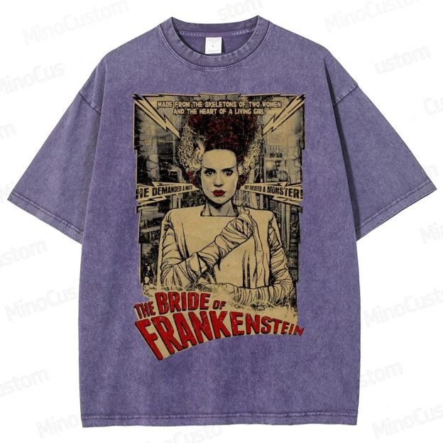Tall Bride Of Frankenstein Washed T-Shirt 