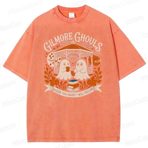 Gilmore Ghouls Vintage Washed Halloween Graphic T - shirt
