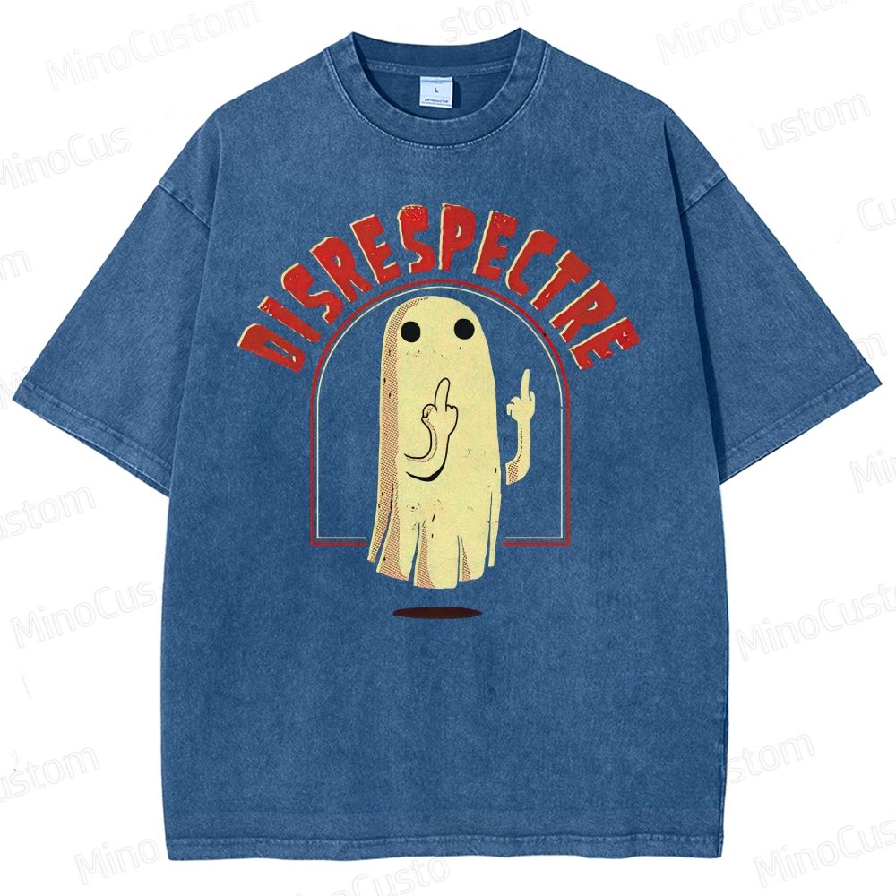 "Disrespectre" Ghost Vintage Washed Graphic T - shirt