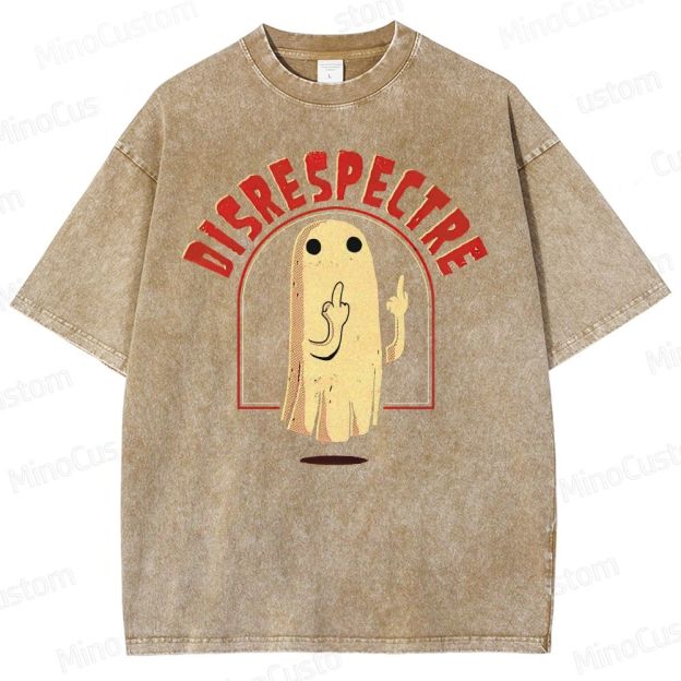 "Disrespectre" Ghost Vintage Washed Graphic T - shirt
