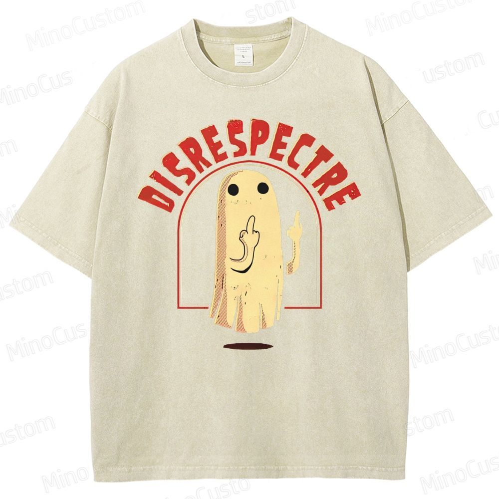 "Disrespectre" Ghost Vintage Washed Graphic T - shirt
