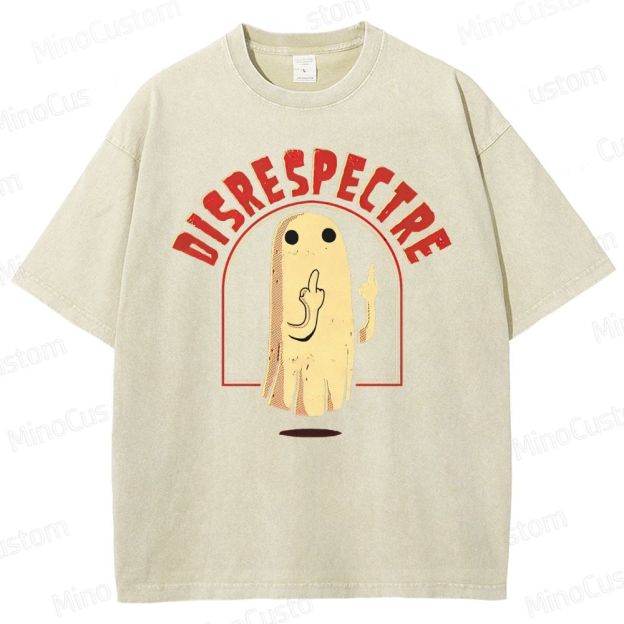 "Disrespectre" Ghost Vintage Washed Graphic T - shirt