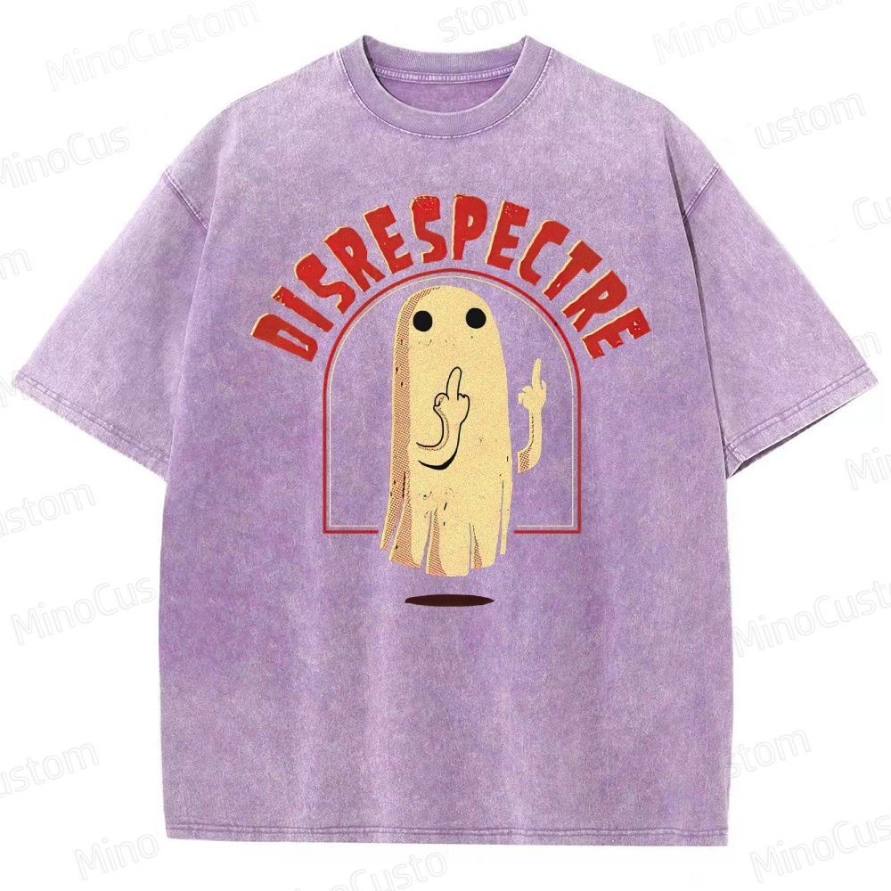 "Disrespectre" Ghost Vintage Washed Graphic T - shirt