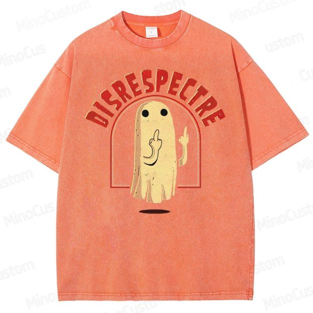 "Disrespectre" Ghost Vintage Washed Graphic T - shirt