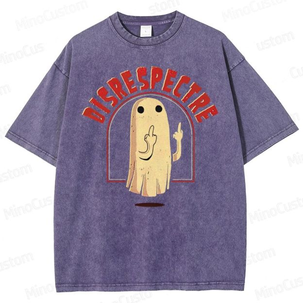 "Disrespectre" Ghost Vintage Washed Graphic T - shirt