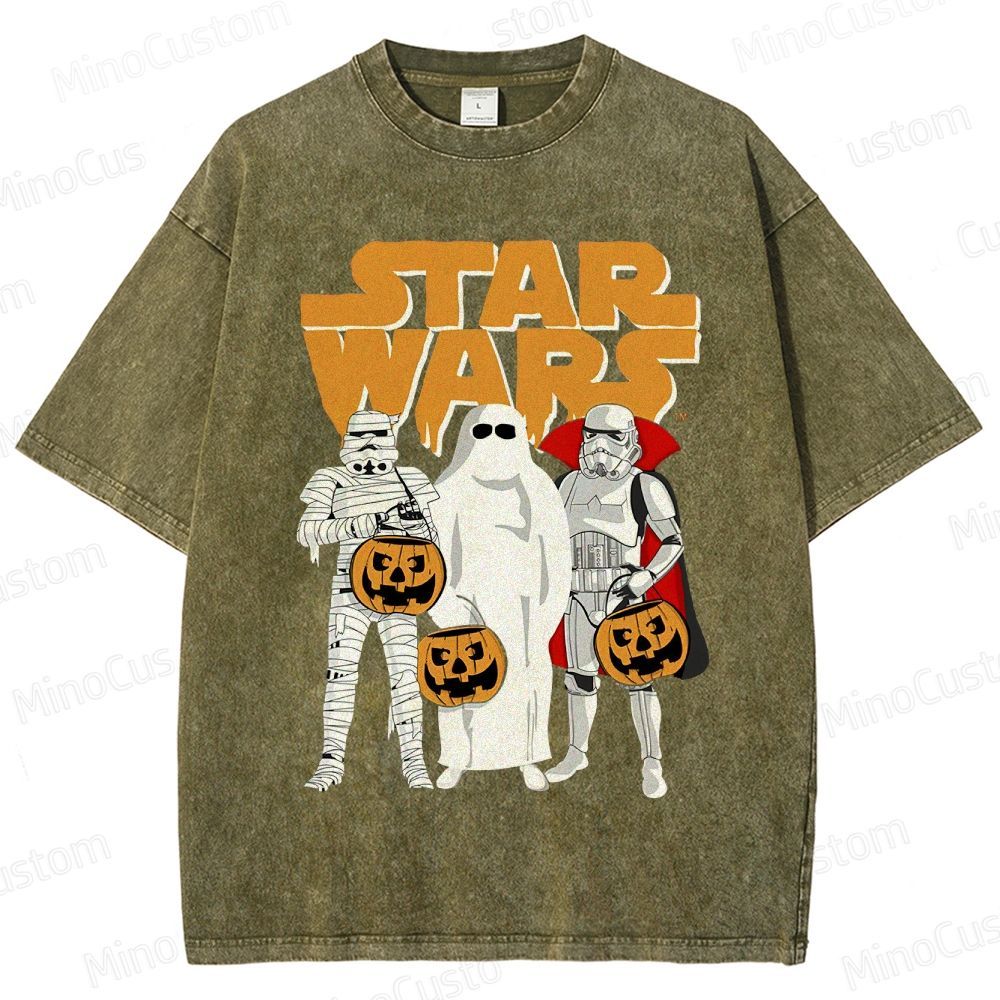 Star Wars Halloween Stormtroopers Vintage Washed T - shirt