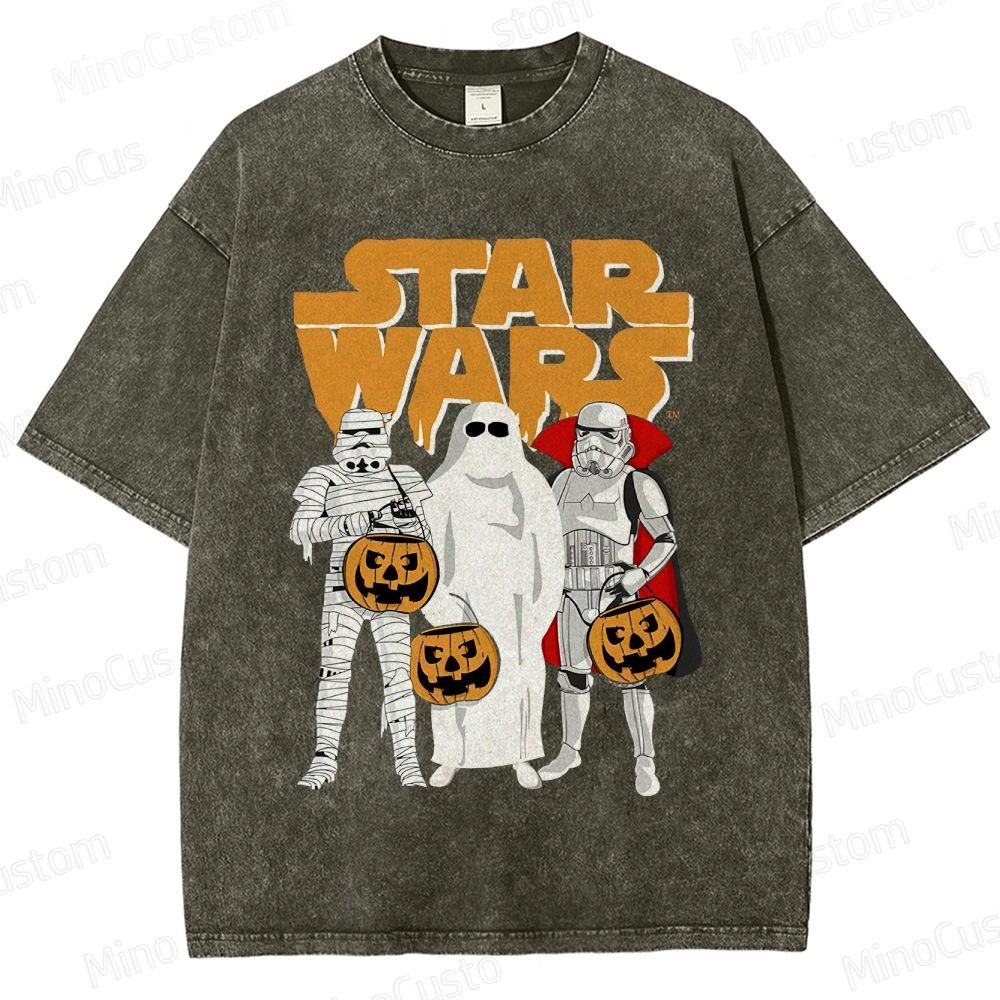 Star Wars Halloween Stormtroopers Vintage Washed T - shirt