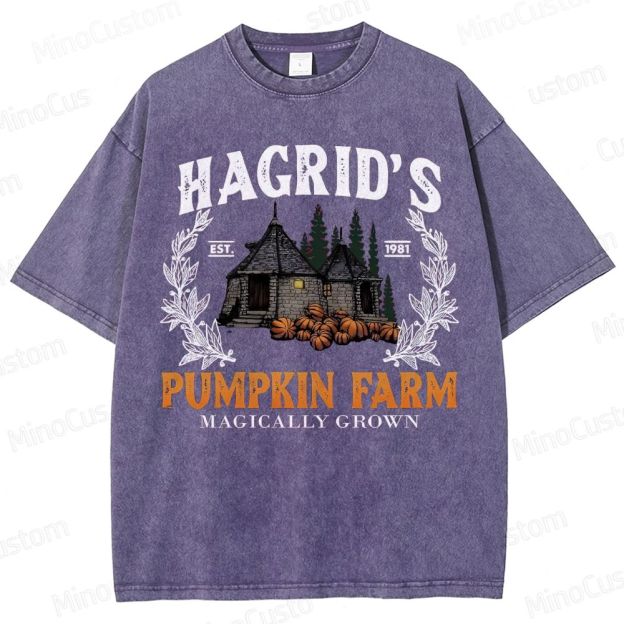 Hagrid's Pumpkin Farm Harry Potter Vintage Washed T - shirt