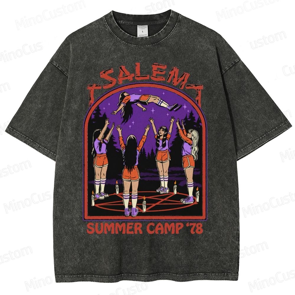 Salem/Summer Camp '78" Washed T-Shirt 