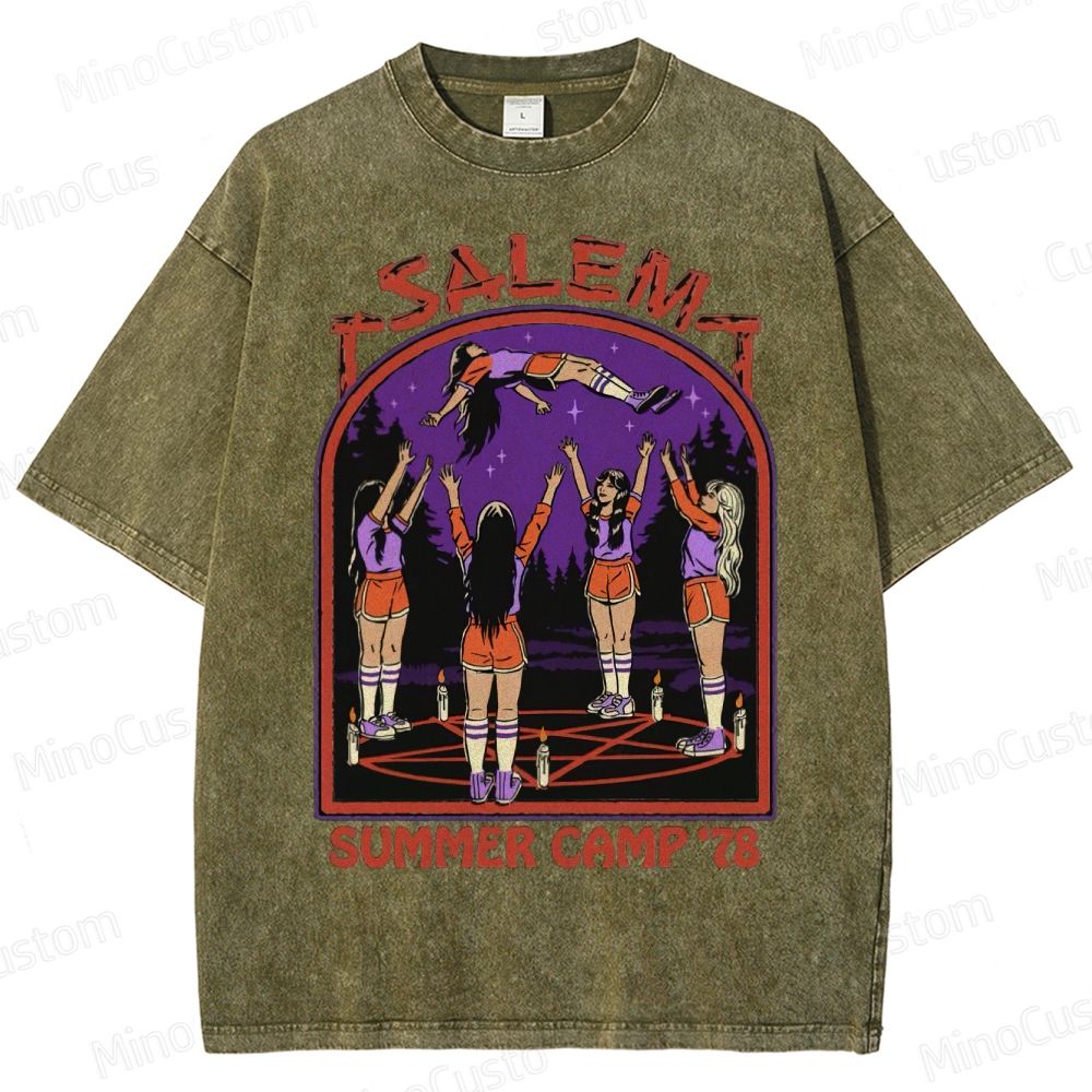 Salem/Summer Camp '78" Washed T-Shirt 