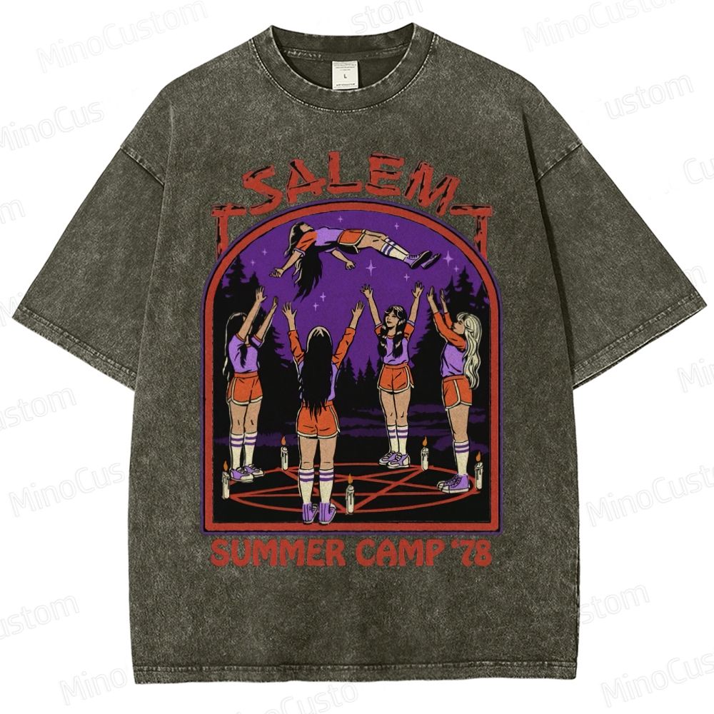Salem/Summer Camp '78" Washed T-Shirt 
