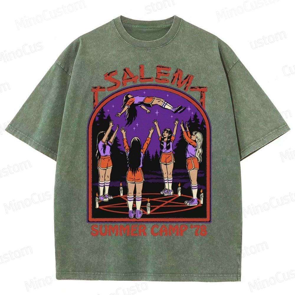 Salem/Summer Camp '78" Washed T-Shirt 