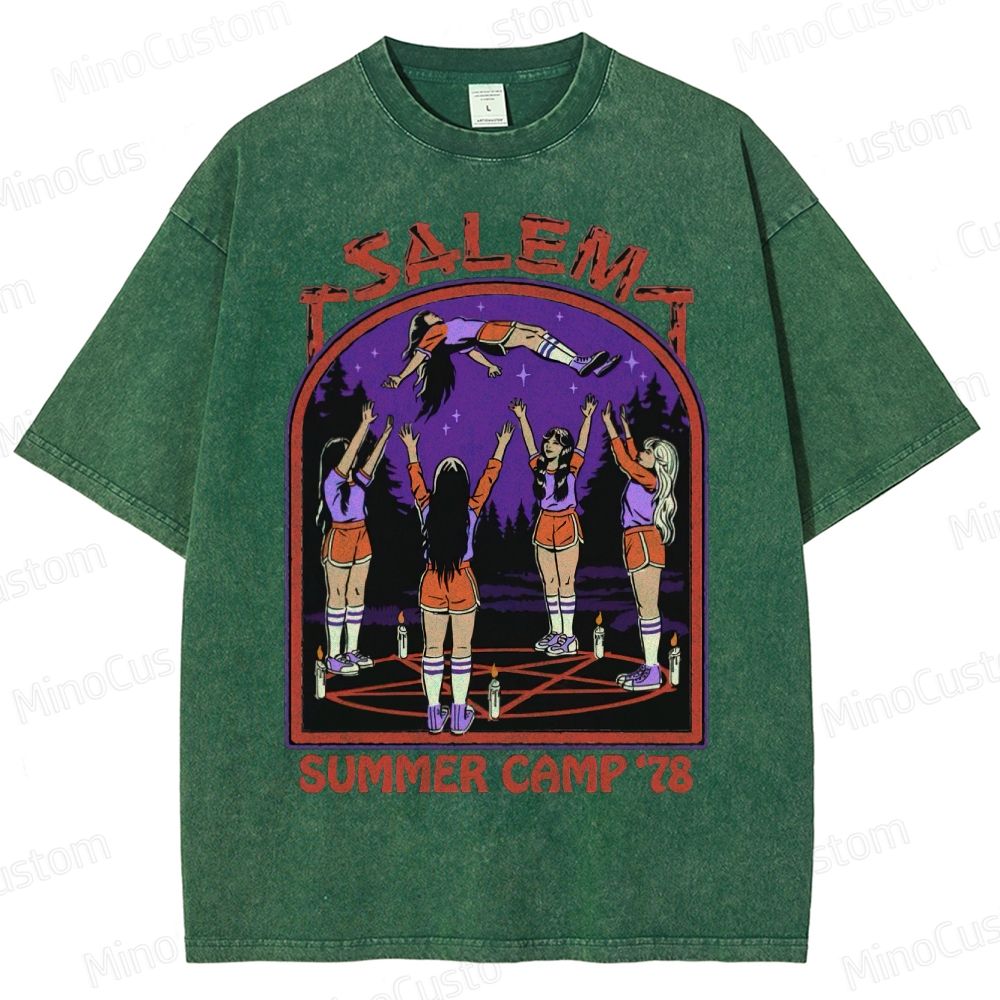 Salem/Summer Camp '78" Washed T-Shirt 