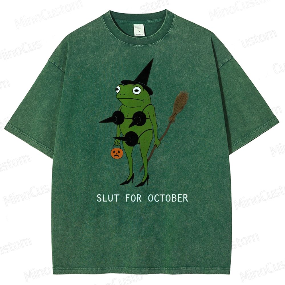 Funny Halloween Washed T-Shirt